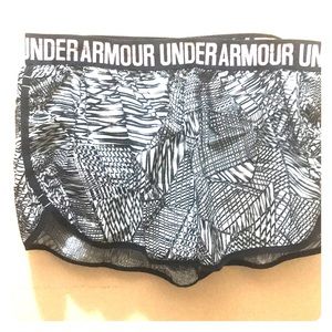 Black and white shorts